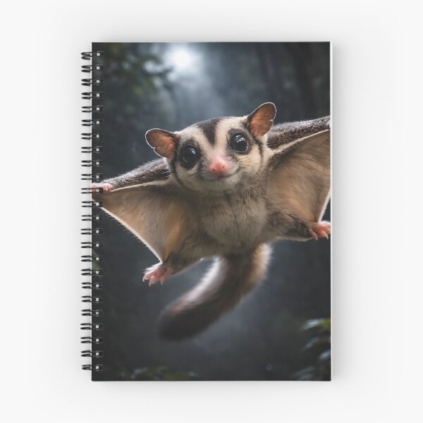 Item preview, Flying Sugar Glider Under Moonlight - Cute Night Forest Animal Aesthetic designed and sold by OneStepFromArt.