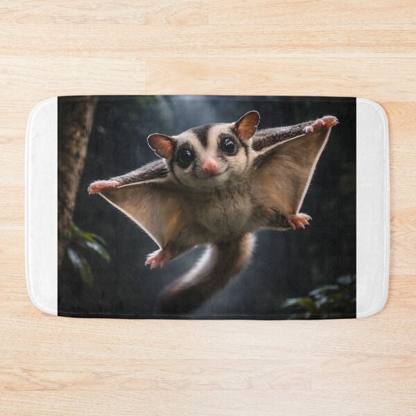 Item preview, Flying Sugar Glider Under Moonlight - Cute Night Forest Animal Aesthetic designed and sold by OneStepFromArt.