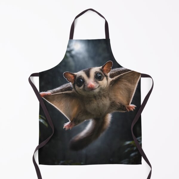 Item preview, Flying Sugar Glider Under Moonlight - Cute Night Forest Animal Aesthetic designed and sold by OneStepFromArt.