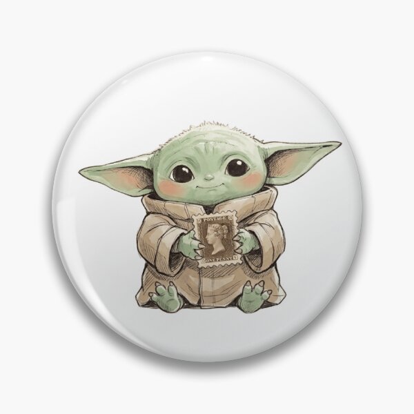Item preview, BABY YODA WITH VINTAGE POSTAGE STAMP DARK GROGU ACADEMY designed and sold by LIS AND MELIVERSO.