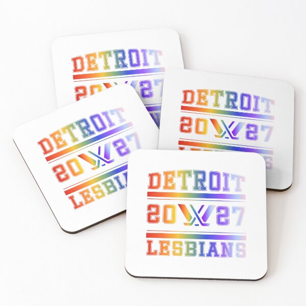 Item preview, Detroit Lesbians Rainbow PWHL Vintage Logo designed and sold by coffeepolicy.