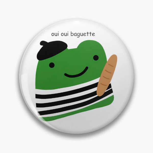 Item preview, Oui Oui Baguette French Frog designed and sold by BaSeArt21.
