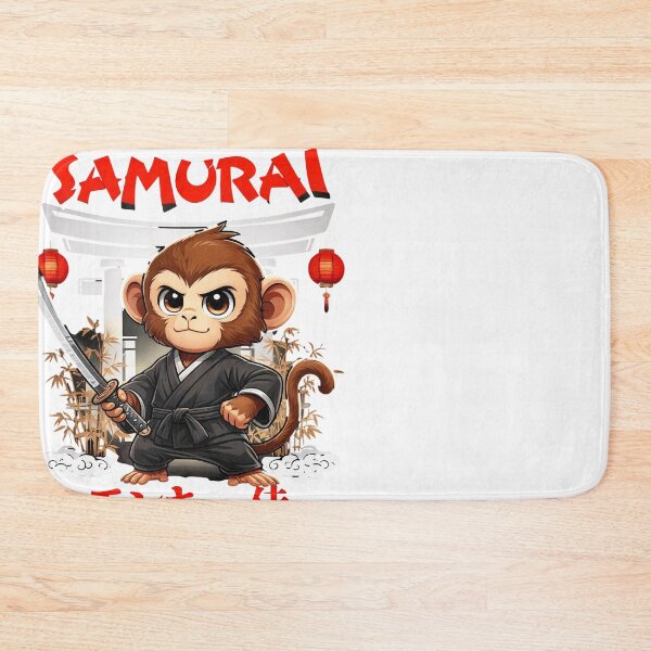 Item preview, Cute Monkey Warrior Katana Japan Design designed and sold by Tsugraf Designs.