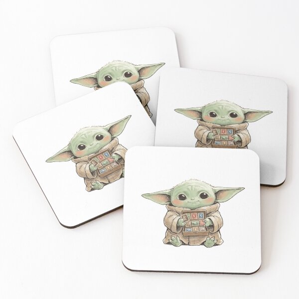 Item preview, BABY YODA WITH VINTAGE STAMPS RETRO MAIL GROGU AESTHETIC designed and sold by LIS AND MELIVERSO.