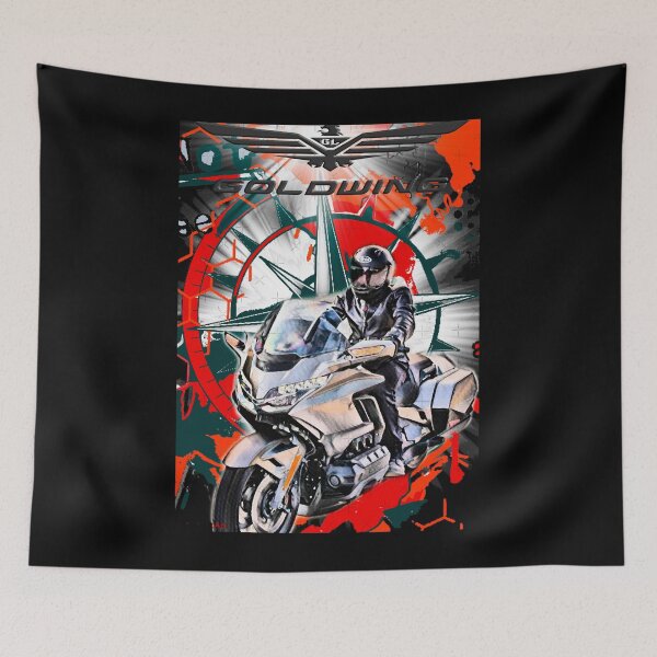 Item preview, Gold Wing Touring Motorcycle Adventure Shirt designed and sold by FroggyBaBoy.