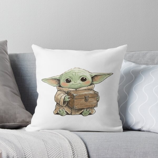 Artikelvorschau, Baby Yoda mit rustikaler Holzbox im Vintage-Grogu-Stil entworfen und verkauft von LIS AND MELIVERSO.