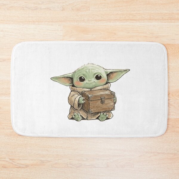 Item preview, BABY YODA WITH RUSTIC WOODEN BOX VINTAGE GROGU AESTHETIC designed and sold by LIS AND MELIVERSO.
