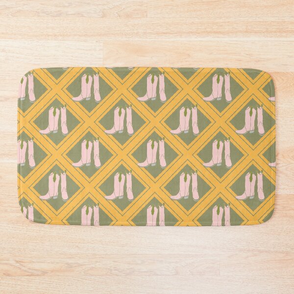 Item preview, Western Cowgirl Boot Geometric Repeat Pattern DLW02 designed and sold by HueyDesign.