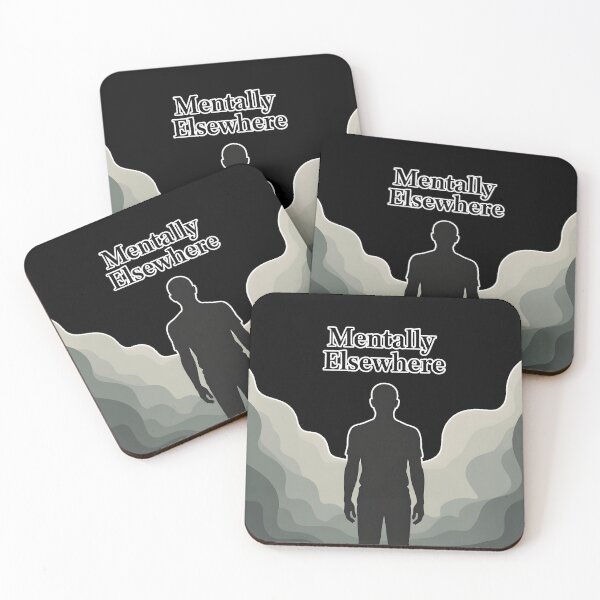 Item preview, Mentally Elsewhere Foggy Silhouette Aesthetic Introvert Minimalist Shirt designed and sold by ImaginedSpace7.