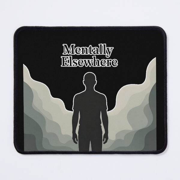 Item preview, Mentally Elsewhere Foggy Silhouette Aesthetic Introvert Minimalist Shirt designed and sold by ImaginedSpace7.