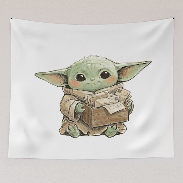 Item preview, BABY YODA WITH DRAWER FULL OF LETTERS VINTAGE GROGU designed and sold by LIS AND MELIVERSO.