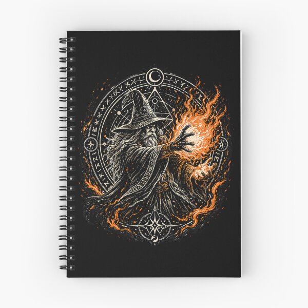 Item preview, I Cast Fireball Spell Wizard – Dark Fantasy RPG Design designed and sold by Allcarin.
