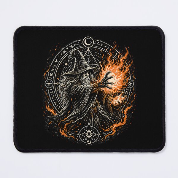 Item preview, I Cast Fireball Spell Wizard – Dark Fantasy RPG Design designed and sold by Allcarin.