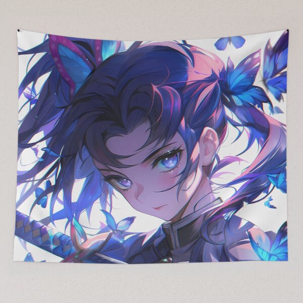 Item preview, Demon Enchanted Kanao Tsuyuri Butterfly Fantasy Anime Blossom Dream Harmony Beauty designed and sold by Tokyonomad.