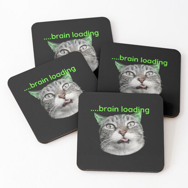 Item preview, Brain Loading Funny Cat Blep Meme designed and sold by UNFILTERED MOODS.