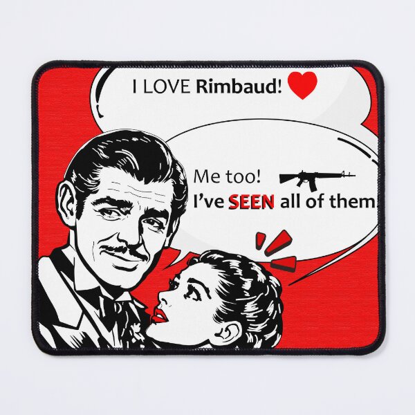 Item preview, I Love Rimbaud – Funny Literary Pun Retro Comic Design designed and sold by Avohai!.