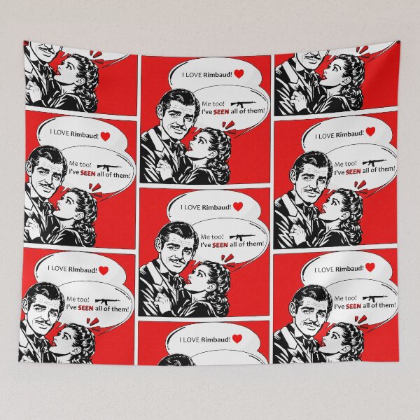 Item preview, I Love Rimbaud – Funny Literary Pun Retro Comic Design designed and sold by Avohai!.