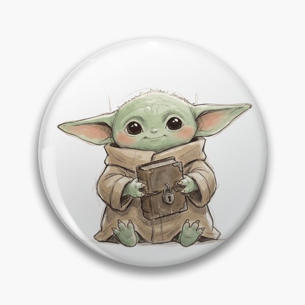 Item preview, BABY YODA WITH LOCKED BOOK VINTAGE DARK ACADEMY GROGU designed and sold by LIS AND MELIVERSO.