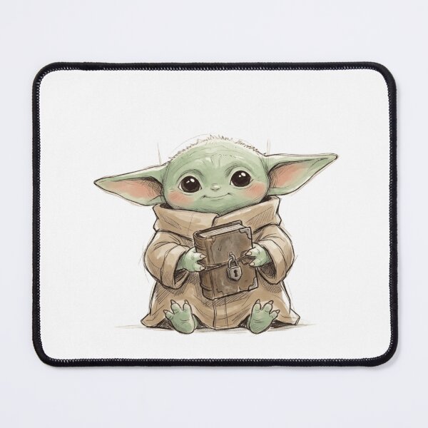 Item preview, BABY YODA WITH LOCKED BOOK VINTAGE DARK ACADEMY GROGU designed and sold by LIS AND MELIVERSO.