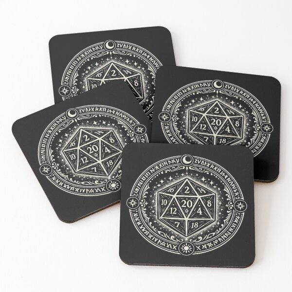 Item preview, Natural 20 Arcane Sigil – Minimalist D20 RPG Fantasy Design designed and sold by Allcarin.