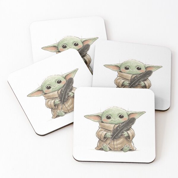 Item preview, BABY YODA WITH RAVEN FEATHER DARK ACADEMY GROGU designed and sold by LIS AND MELIVERSO.