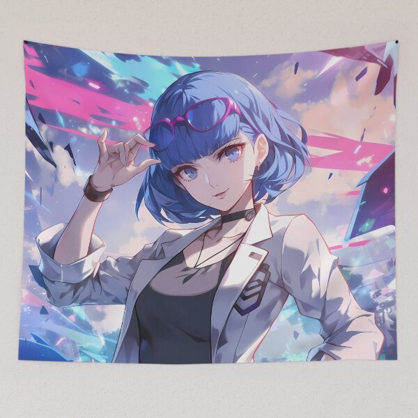 Item preview, Persona Confident Tae Takemi Neon City Anime Future Power Energy Night Japan designed and sold by Tokyonomad.