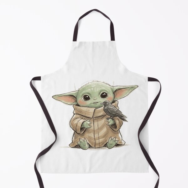 Item preview, BABY YODA WITH RAVEN PERCHED GOTHIC DARK ACADEMY GROGU designed and sold by LIS AND MELIVERSO.