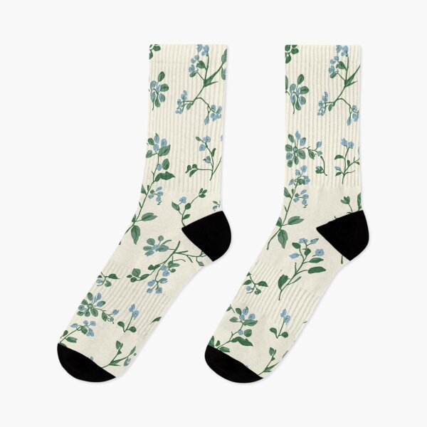 Item preview, Forget-Me-Not Flower Pattern On Cream Background designed and sold by burbankdesigns.