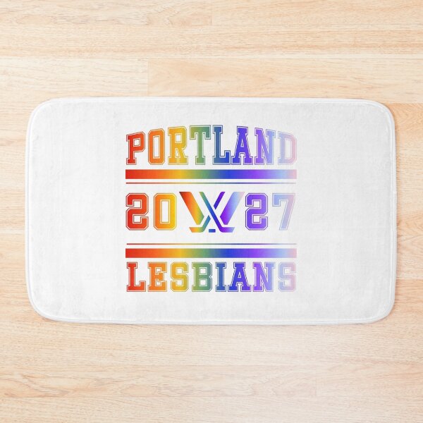Item preview, Portland Lesbians Rainbow PWHL Vintage Logo designed and sold by coffeepolicy.