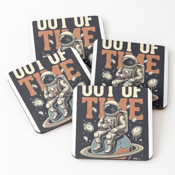 Item preview, Out of Time – Vintage Astronaut Graphic Tee designed and sold by Epic.
