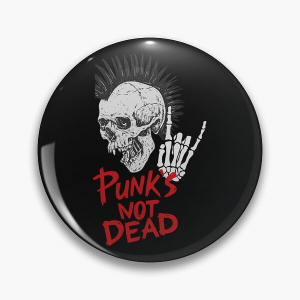 Item preview, Punks Not Dead Skull Punk Rocker designed and sold by BaSeArt21.