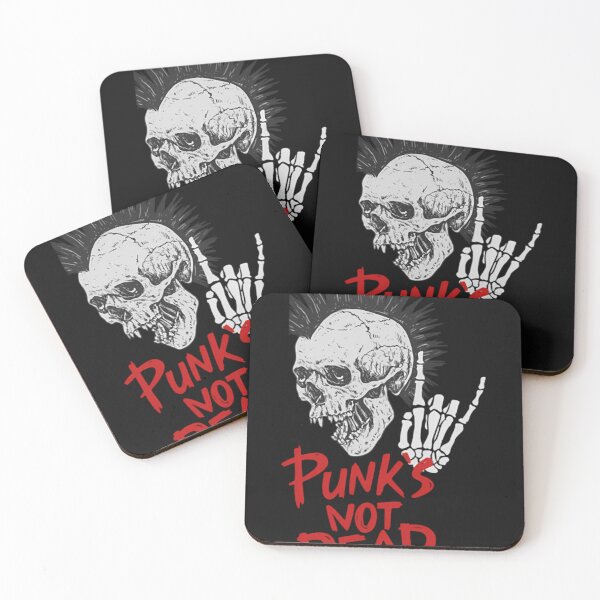 Item preview, Punks Not Dead Skull Punk Rocker designed and sold by BaSeArt21.
