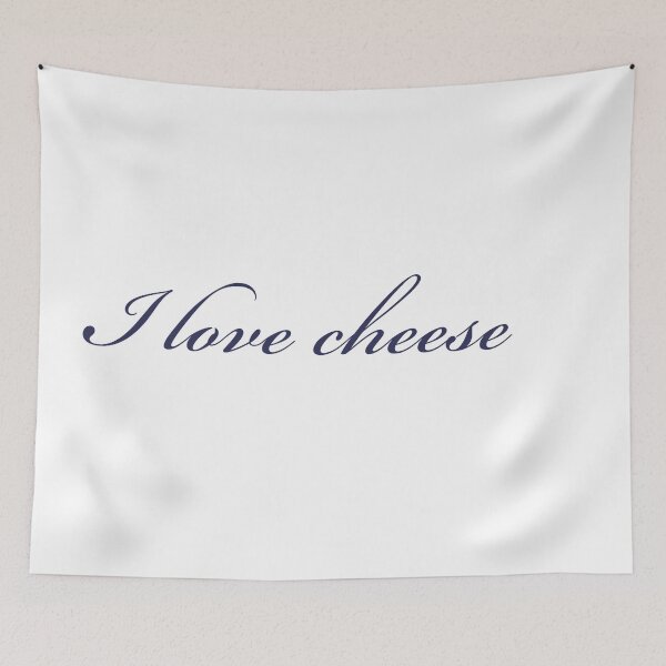 Item preview, I love cheese - cheese lover quote foodie designed and sold by scollegestuff.