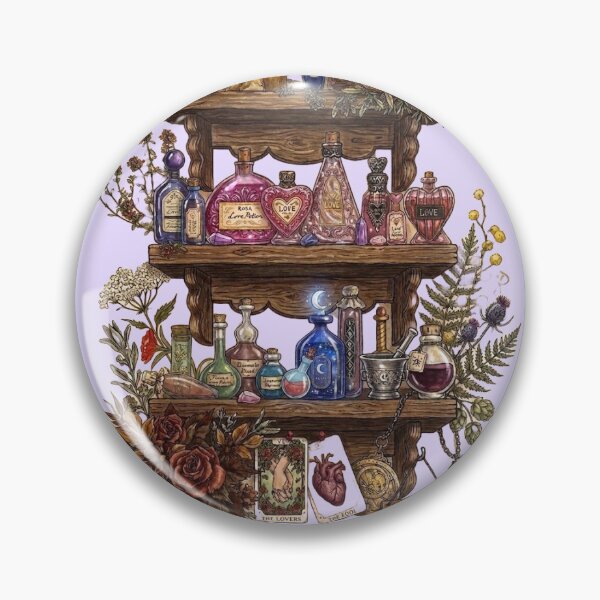Item preview, Shelves of Love Potions - lilac background designed and sold by LottiesLuck.