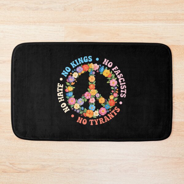 Item preview, No Tyrants No Kings Floral Peace Sign designed and sold by wansilastomi.