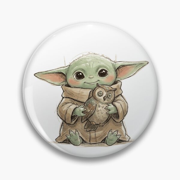 Item preview, BABY YODA WITH ANTIQUE OWL DARK ACADEMY GROGU designed and sold by LIS AND MELIVERSO.