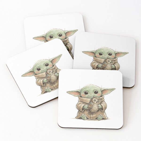 Item preview, BABY YODA WITH ANTIQUE OWL DARK ACADEMY GROGU designed and sold by LIS AND MELIVERSO.