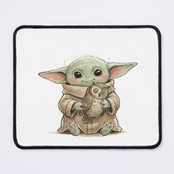 Item preview, BABY YODA WITH ANTIQUE OWL DARK ACADEMY GROGU designed and sold by LIS AND MELIVERSO.