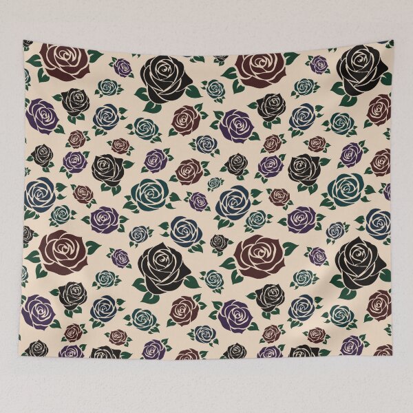 Item preview, Dark Roses Pattern designed and sold by FebruaryBloom.