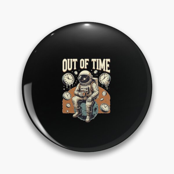 Item preview, Out of Time – Vintage Astronaut Graphic Tee designed and sold by Epic.