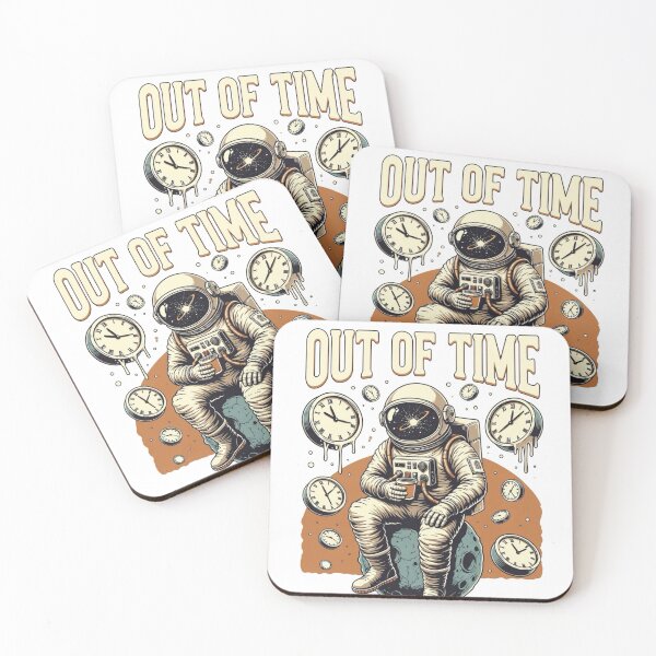 Item preview, Out of Time – Vintage Astronaut Graphic Tee designed and sold by Epic.