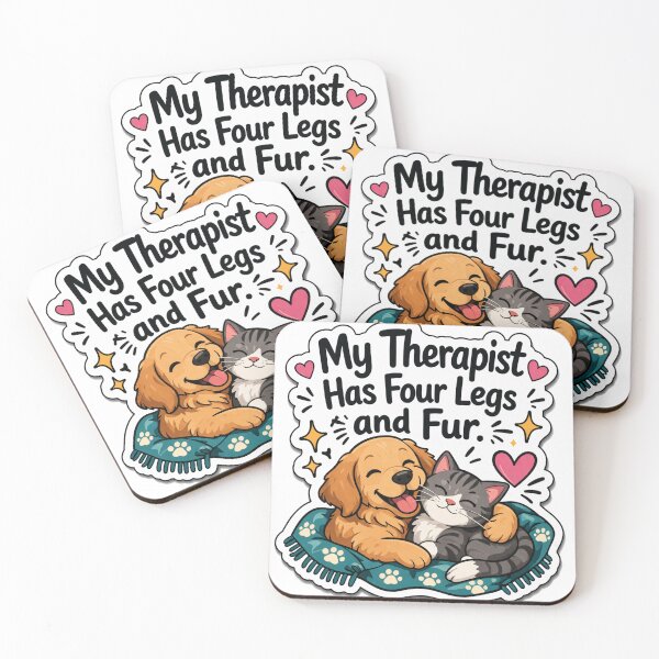 Item preview, My Therapist Has Four Legs and Fur Funny Pet Lover Design | Dog & Cat Lover Gift designed and sold by harmonybaby0106.