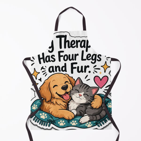 Item preview, My Therapist Has Four Legs and Fur Funny Pet Lover Design | Dog & Cat Lover Gift designed and sold by harmonybaby0106.