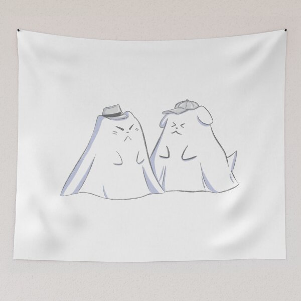Item preview, Dog ghost and cat ghost designed and sold by Mopmap.