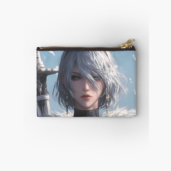 Item preview, Distant 2B NieR Automata Steel Blade Frost Wind Light Anime Warrior Girl designed and sold by Tokyonomad.