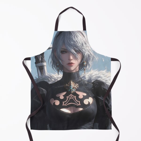 Item preview, Distant 2B NieR Automata Steel Blade Frost Wind Light Anime Warrior Girl designed and sold by Tokyonomad.