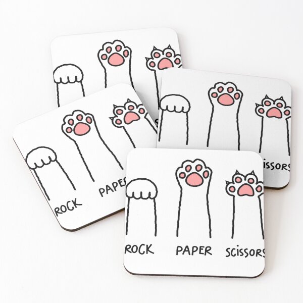Item preview, Funny Cat Rock Paper Scissors designed and sold by valery-kenz.