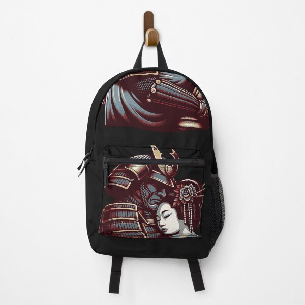 Item preview, Samurai Geisha Embrace Japanese Warrior Love Art designed and sold by Tsugraf Designs.