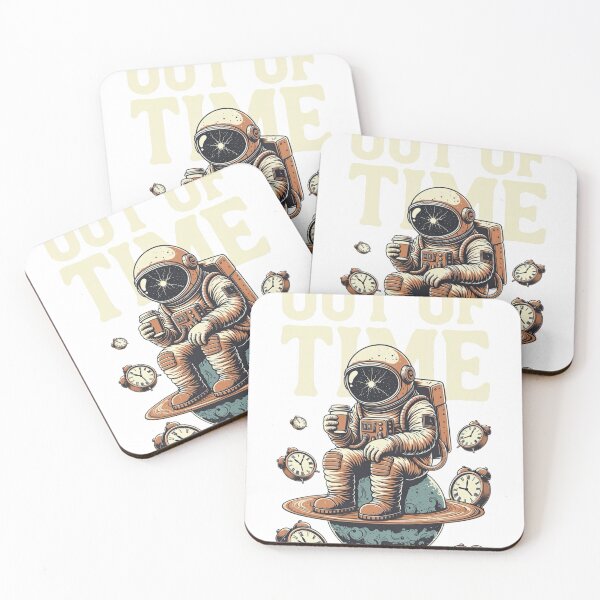Item preview, Out of Time – Vintage Astronaut Graphic Tee designed and sold by Epic.