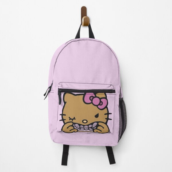 Item preview, Cute Tan Hello Cat Kitty | Pink Bow | Gangtsa Grills designed and sold by nyro collective .